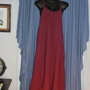 Midi crinkle cut easy summer dress